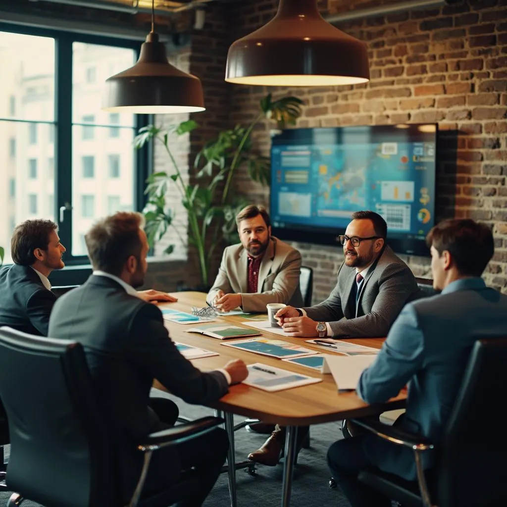 Leadership session with executives