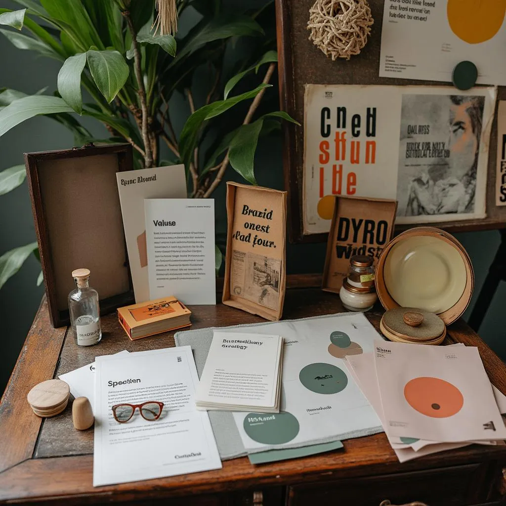 Brand strategy materials and artifacts