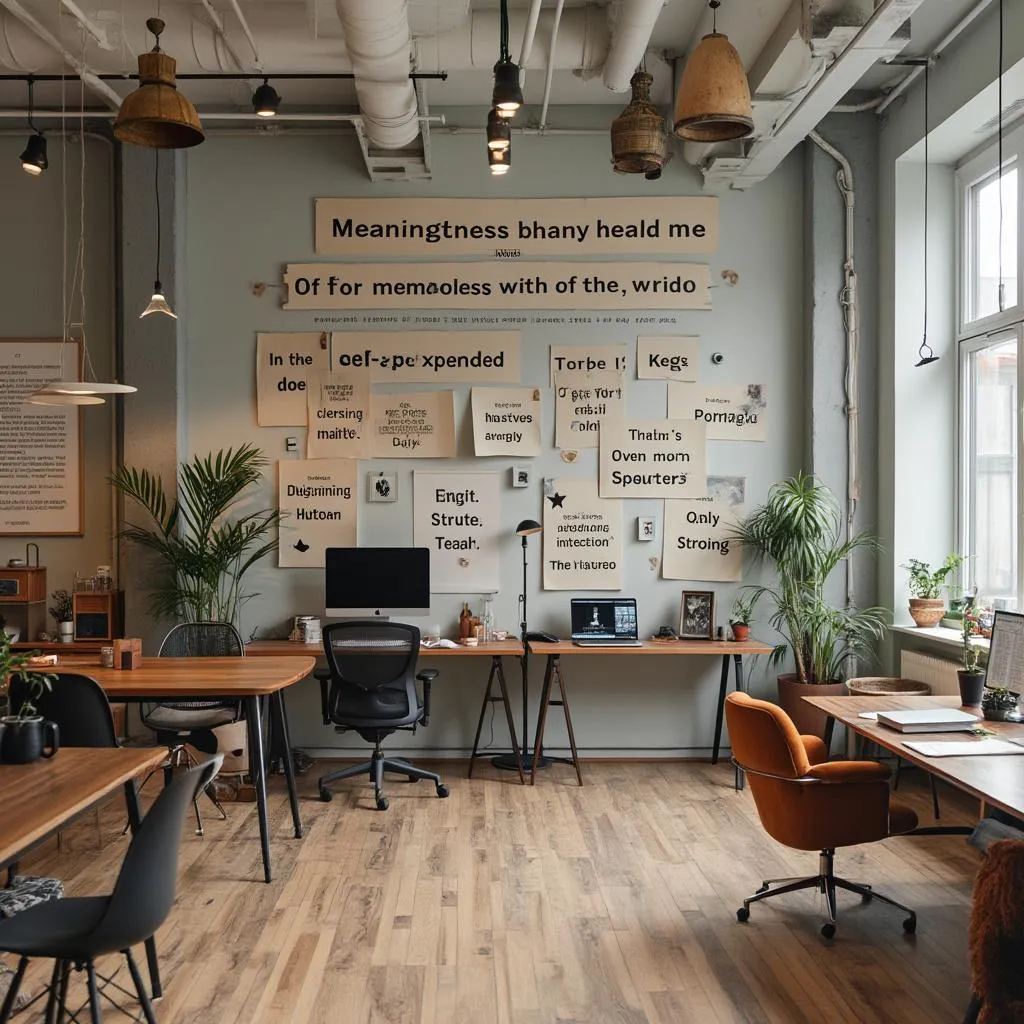 Office environment showing brand philosophy
