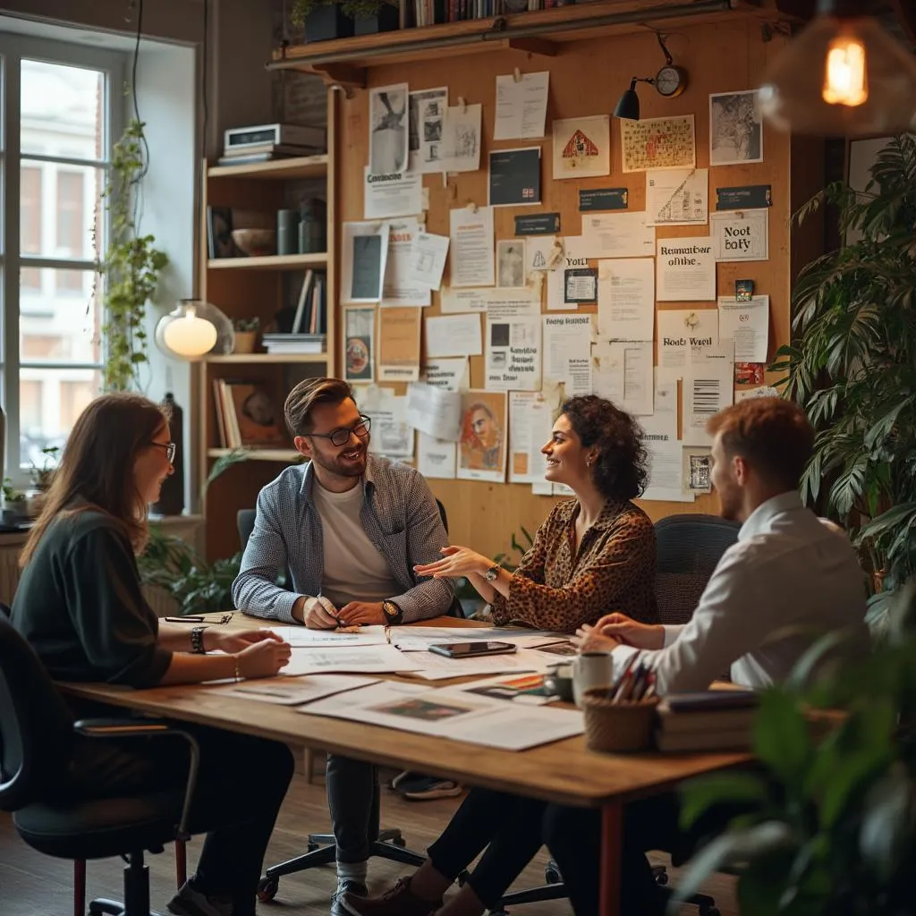 The Meaningness team in their creative office space