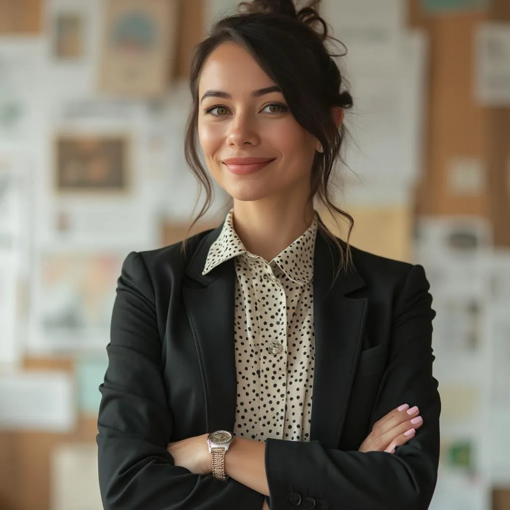 Female brand strategist with creative background